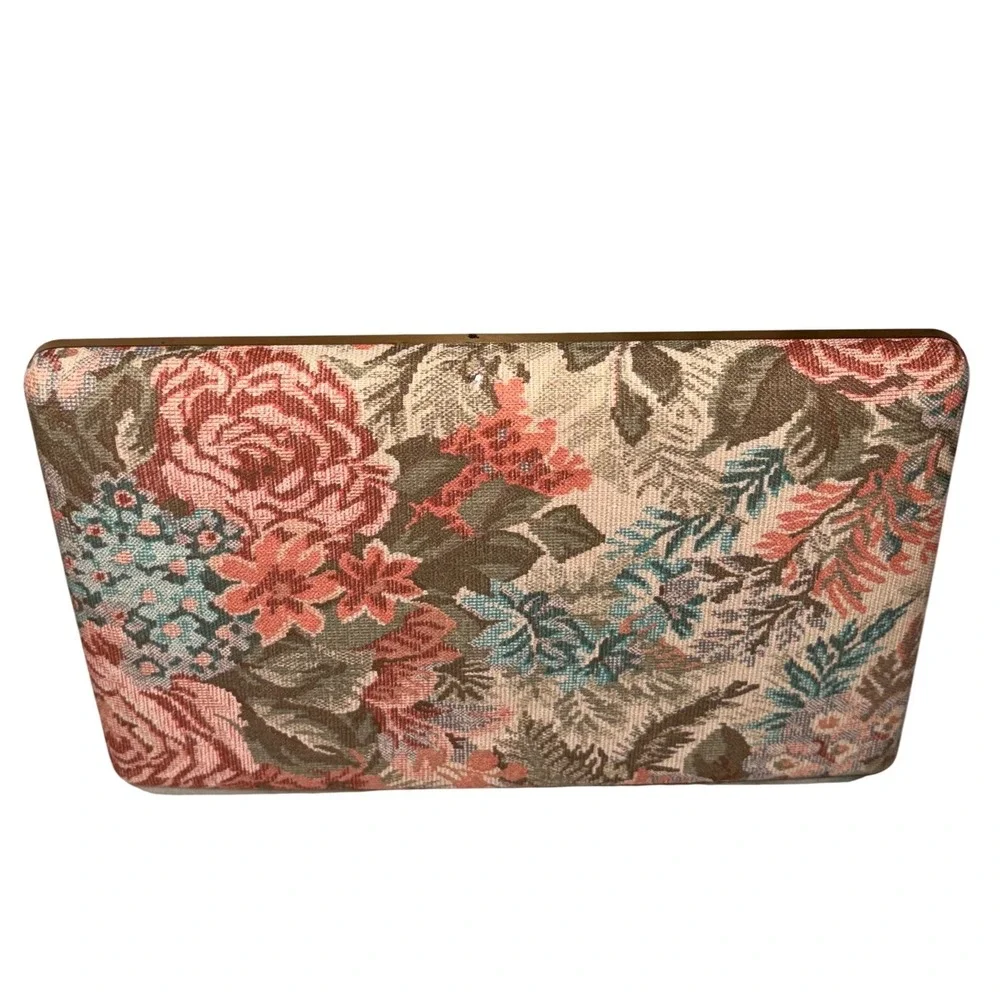 Floral Jewelry Box with Trinket Box Organizer Retro Vanity Storage Cottagecore